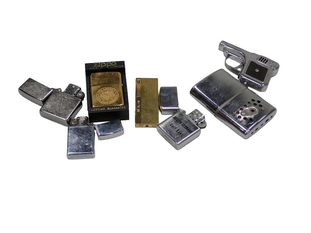 Lot of assorted Lighters including Zippo, Vintage, Gun Shaped, etc.: Lot of assorted Lighters including Zippo, Vintage, Gun Shaped, etc. All pictures are considered part of the description and should be examined carefully by bidders. Live Auctioneers is now offering Li