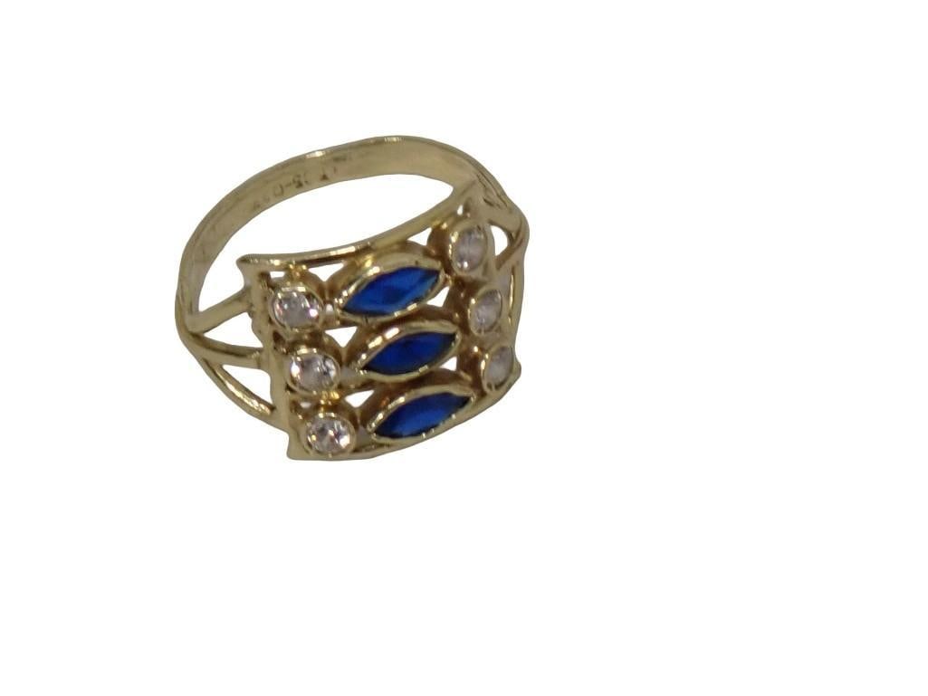 14K Gold and Spinel Cocktail Ring (1 of 6)