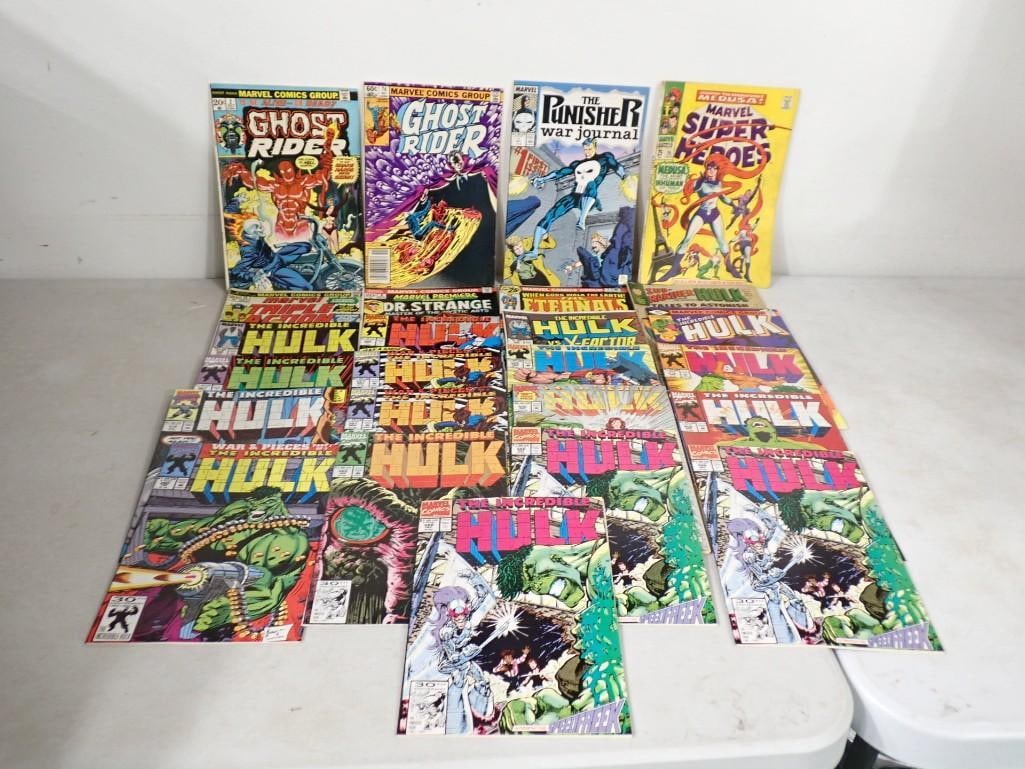 Comic Books incl 20 cent Marvel Premier Featuring Dr. Strange, 20 Cent Marvel Triple Action, (1 of 6)