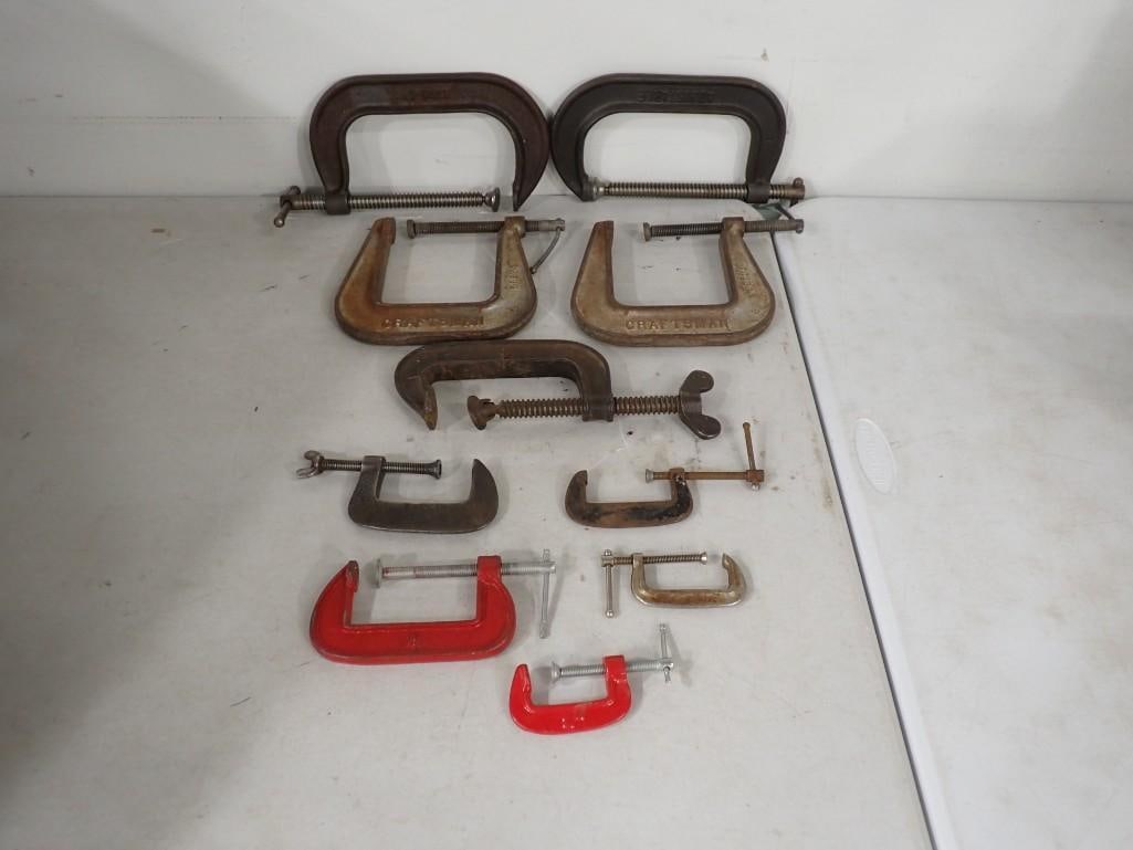 Lot of C Clamps Assorted Sizes (1 of 6)