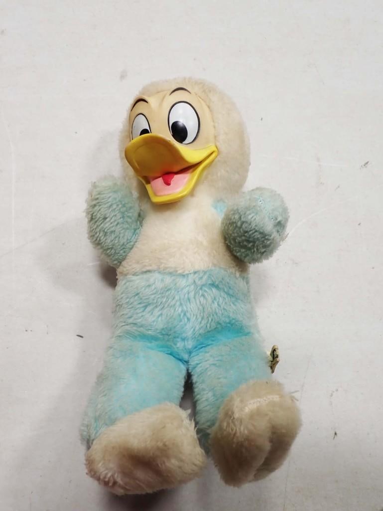 Vintage Walt Disney Donald Duck Plush Toy with Rubber or Vinyl Face (1 of 8)