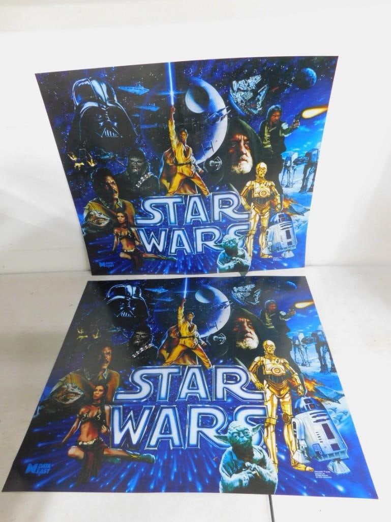 Star Wars Data East Pinball Game graphic artwork Panel - two of them (1 of 4)