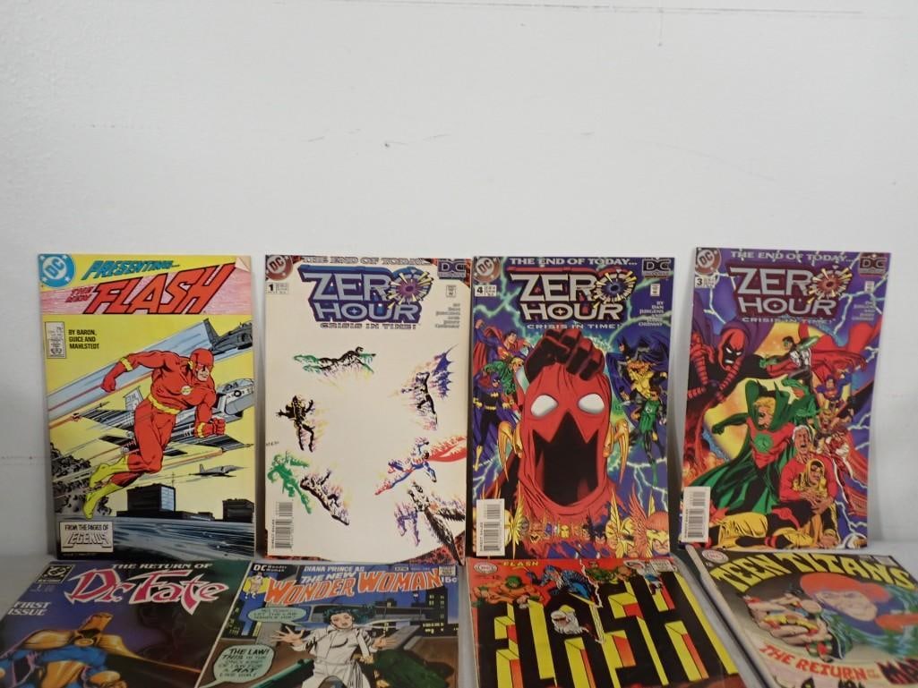 Comic Books including The Flash, Zero Hour, Dr. Fate, Wonder Woman, Teen Titans, Mister Miracle, etc - 2