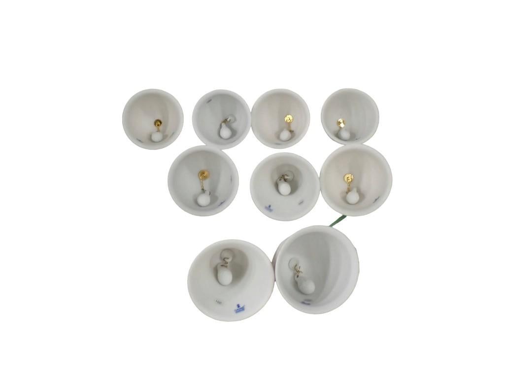 Set of 9 Lladro Christmas Bell Ornaments (1 of 6)