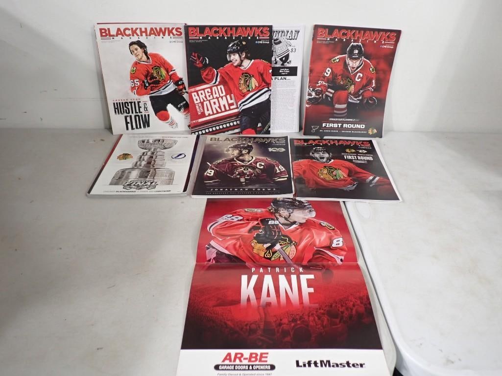 Chicago Blackhawks lot including Magazines and a Patrick Kane poster (1 of 5)