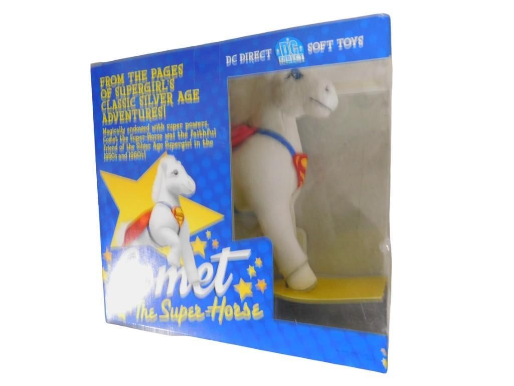DC Direct Comet The Super Horse Plush in Original Box: DC Direct Comet The Super-Horse Plush in Original Box All pictures are considered part of the description and should be examined carefully by bidders. Live Auctioneers is now offering Live Shipping th