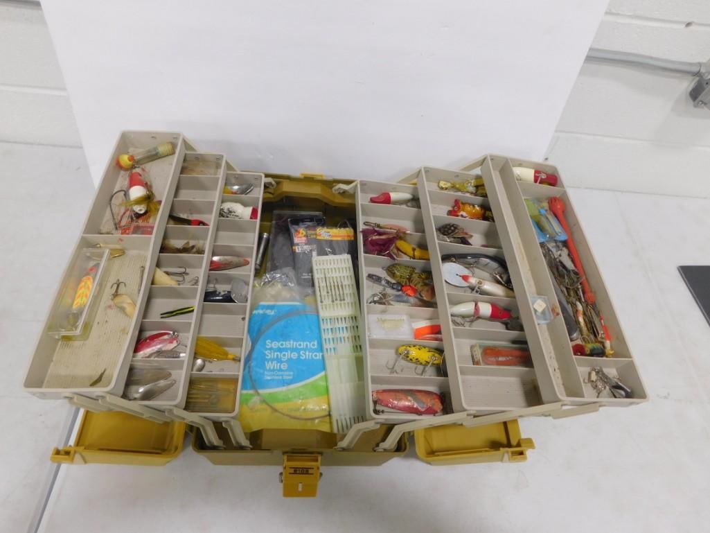 Plano Fishing Tackle Box with Fishing Lures, Tackle, Etc (1 of 6)