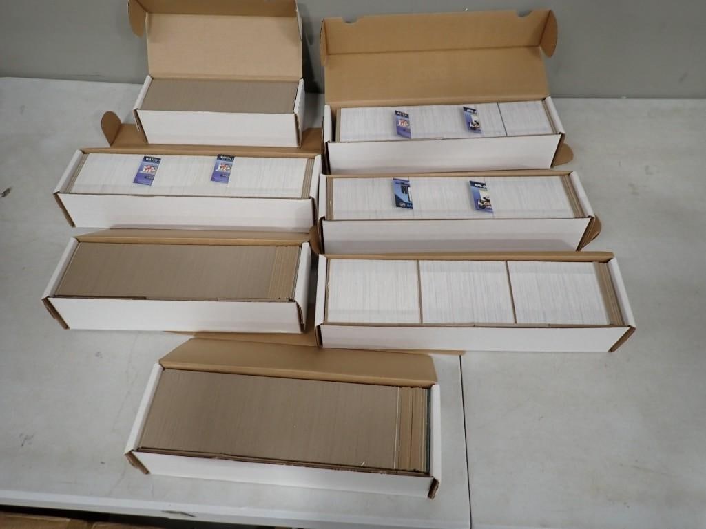 Lot of 7 Flats of Hockey Cards - Likely complete Sets, but unchecked (1 of 12)