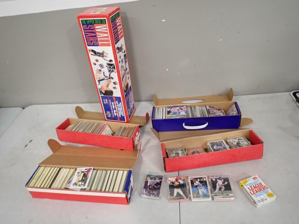 Assorted Sports Lot including Upper Deck Wall Stars new in Box, Lots of sports Cards - Mostly Baseba (1 of 11)