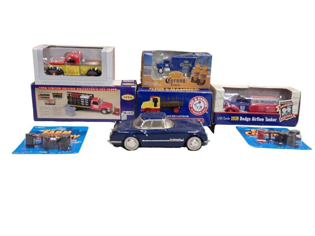 Lot of Model Cars and Trucks incl Coin Banks, Etc Some New in Package (1 of 9)