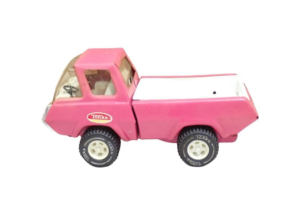 Vintage Tonka Pressed Steel Pickup Truck Toy Hot Pink (1 of 5)