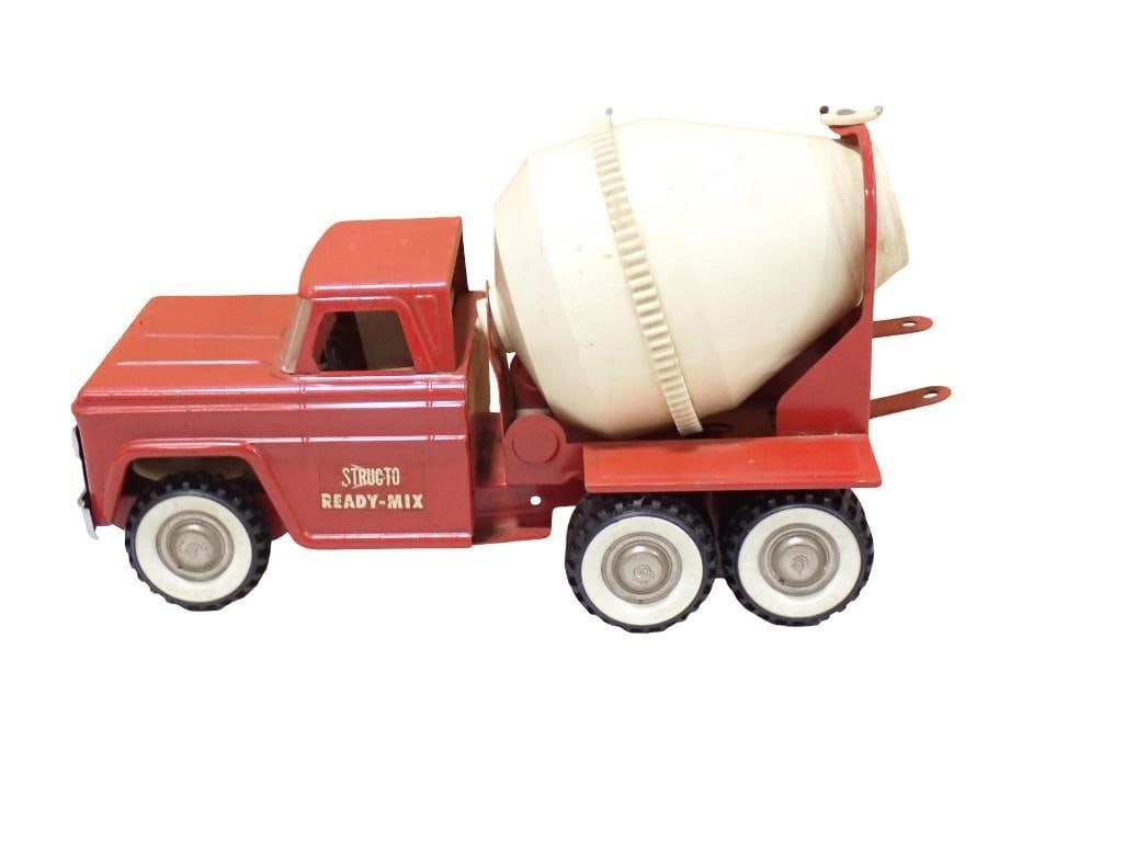 Vintage Structo Ready-Mix Cement Mixer Truck Pressed Steel Toy (1 of 6)