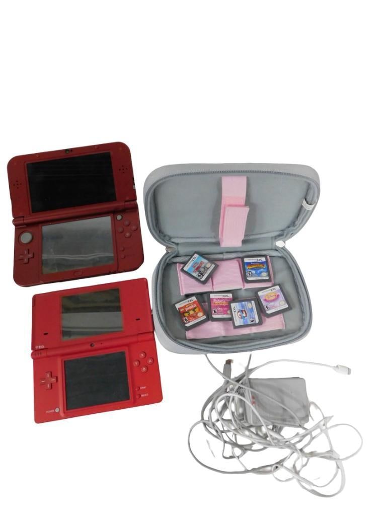 Video Game Lot including Nintendo DS Systems (Untested and Games including Barbie, Lego, Hotel Trans (1 of 4)