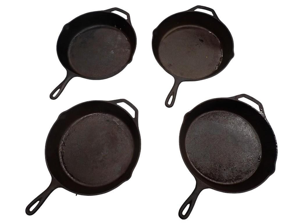 4 Cast Iron Frying Pans or Skillets (1 of 10)