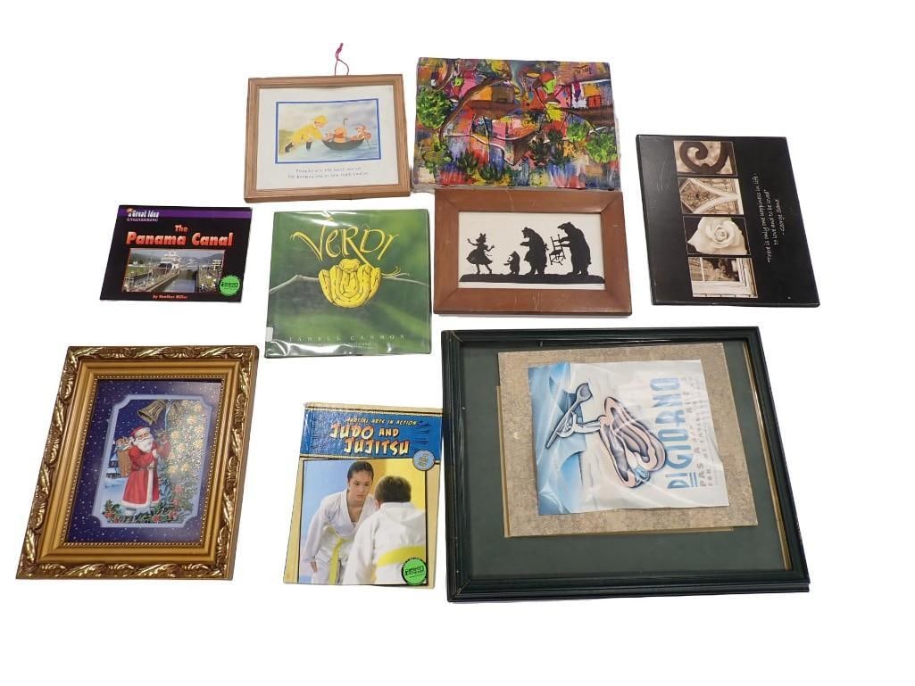Asst Art Prints, Frames, Etc: Lot of Asst Art Prints, Frames, Etc All pictures are considered part of the description and should be examined carefully by bidders. Live Auctioneers is now offering Live Shipping through them. This i