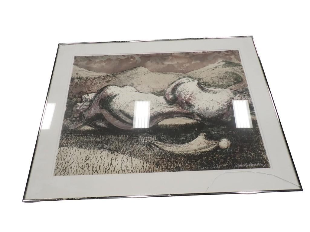 Framed Abstract Art Print 38" x 29" (1 of 4)