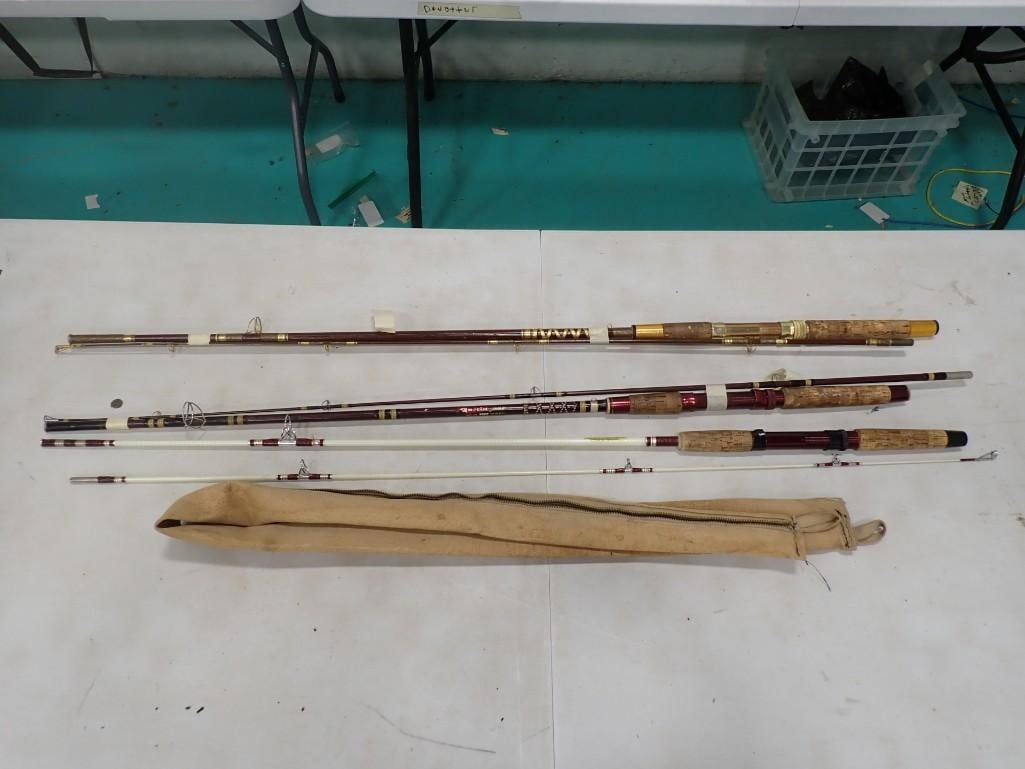 Fishing Lot including 3 spinning rods medium to heavy weight, Shakespeare Wonder Rod, Conlon spinnin: Fishing Lot including 3 spinning rods medium to heavy weight, Shakespeare Wonder Rod, Conlon spinning Rod, etc. All pictures are considered part of the description and should be examined carefully by 