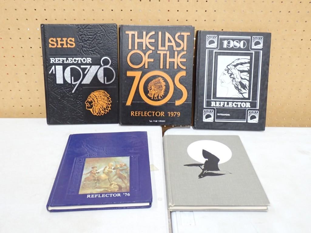Set of 5 Sandwich Illinois High School Year Books from 1975-1980: Set of 5 Sandwich Illinois High School Year Books from 1975-1980 All pictures are considered part of the description and should be examined carefully by bidders. Live Auctioneers is now offering Live 