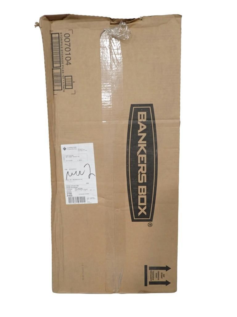 Case of 4 Bankers Boxes: Case of 4 Bankers Boxes All pictures are considered part of the description and should be examined carefully by bidders. Live Auctioneers is now offering Live Shipping through them. This is an optiona