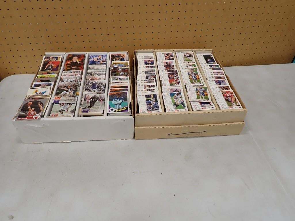 Sports Cards - Two Large Flats of Basketball, Football, etc.: Sports Cards - Two Large Flats of Basketball, Football, etc. All pictures are considered part of the description and should be examined carefully by bidders. Live Auctioneers is now offering Live Ship
