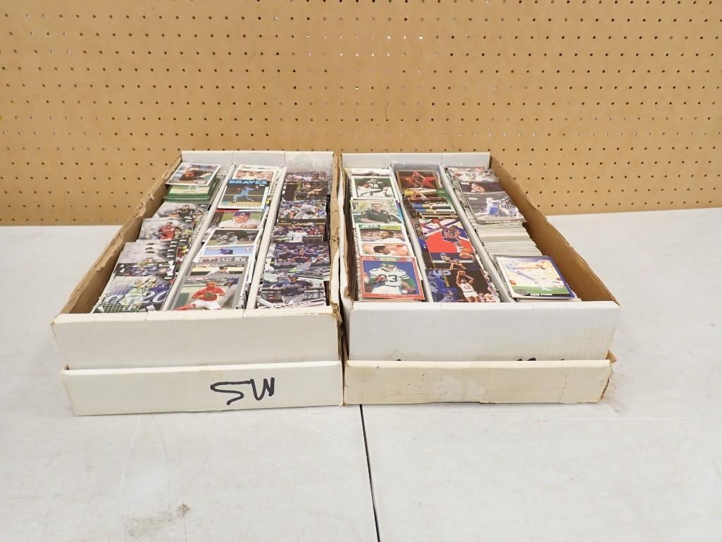 Sports Cards - Two Large Flats of Baseball, Basketball, Football, etc. Cards: Sports Cards - Two Large Flats of Baseball, Basketball, Football, etc. Cards All pictures are considered part of the description and should be examined carefully by bidders. Live Auctioneers is now of