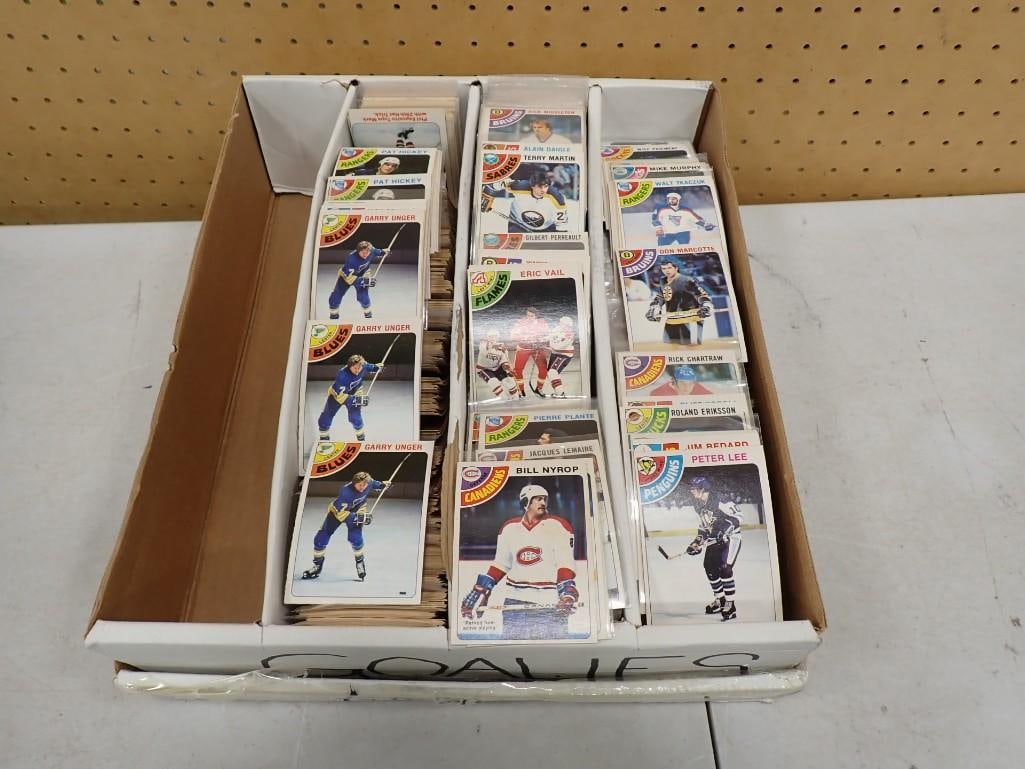 Lot of Hockey Cards including Goalies - Flat full of cards: Lot of Hockey Cards including Goalies - Flat full of cards All pictures are considered part of the description and should be examined carefully by bidders. Live Auctioneers is now offering Live Shippi