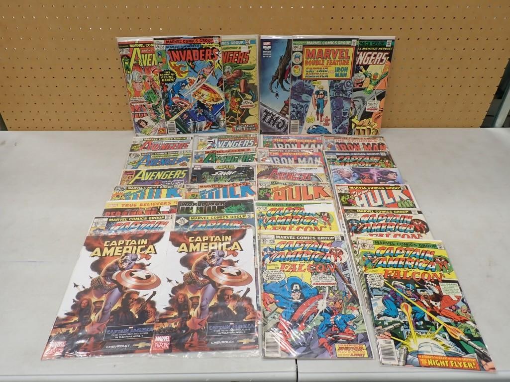 Comic Books including Incredible Hulk, Iron Man, Avengers, Captain America including some 25 cent (1 of 8)