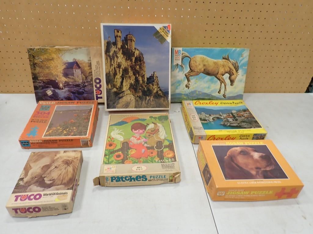 Lot of Jigsaw Puzzles including Vintage (1 of 5)