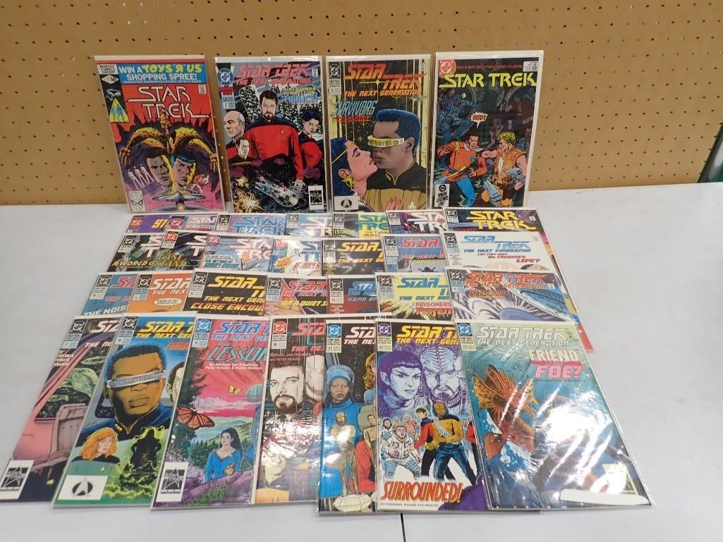 Star Trek Comic Books including Next Generation, TOS, etc: Star Trek Comic Books including Next Generation, TOS, etc All pictures are considered part of the description and should be examined carefully by bidders. Live Auctioneers is now offering Live Shippin