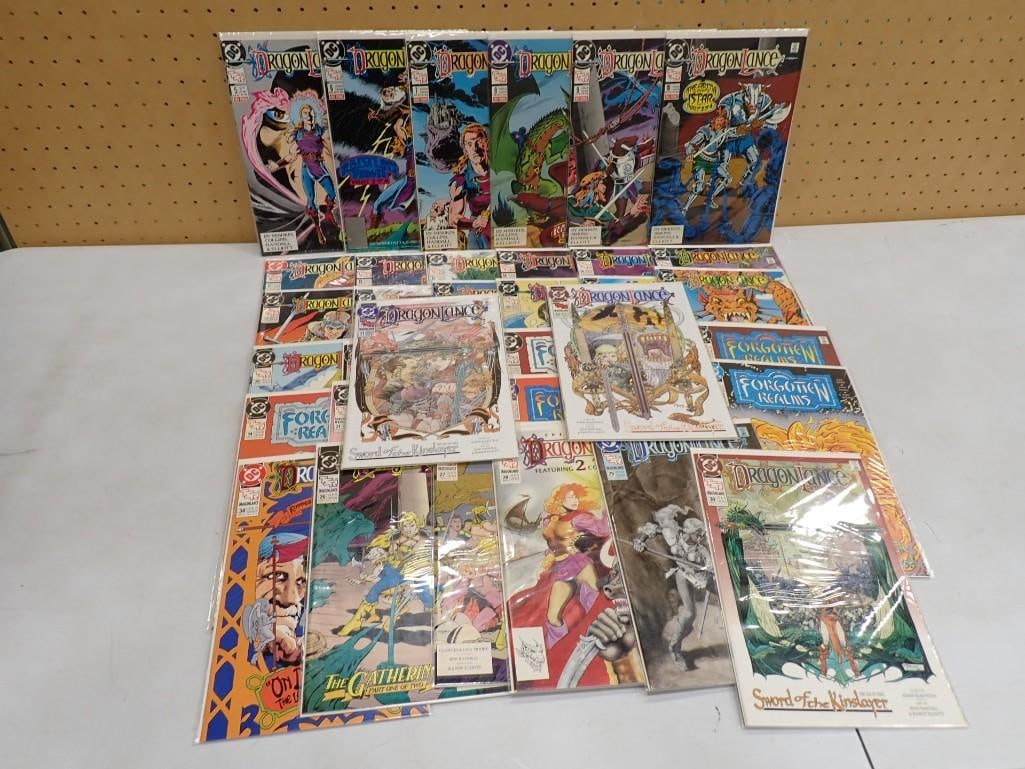 Comic Books including Forgotten Realms and Dragon Lance: Comic Books including Forgotten Realms and Dragon Lance All pictures are considered part of the description and should be examined carefully by bidders. Live Auctioneers is now offering Live Shipping 