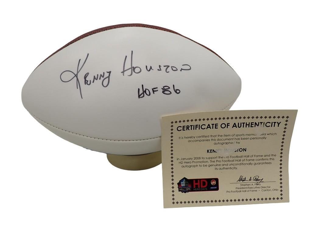 Kenny Houston Signed Football with Pro Football Hall of Fame COA: Kenny Houston Autographed Football with Pro Football Hall of Fame COA All pictures are considered part of the description and should be examined carefully by bidders. Live Auctioneers is now offering 