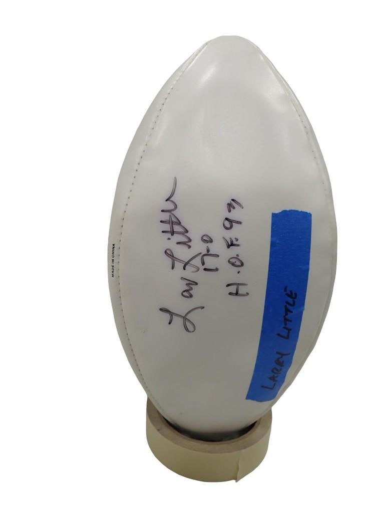 Football Signed Larry Little HOF 93 NO COA: Football Signed Larry Little HOF 93 NO COA All pictures are considered part of the description and should be examined carefully by bidders. Live Auctioneers is now offering Live Shipping through them.
