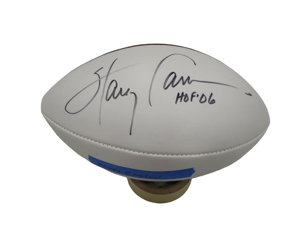 Football Signed Harry Carson NO COA: Football Signed Harry Carson NO COA All pictures are considered part of the description and should be examined carefully by bidders. Live Auctioneers is now offering Live Shipping through them. This i