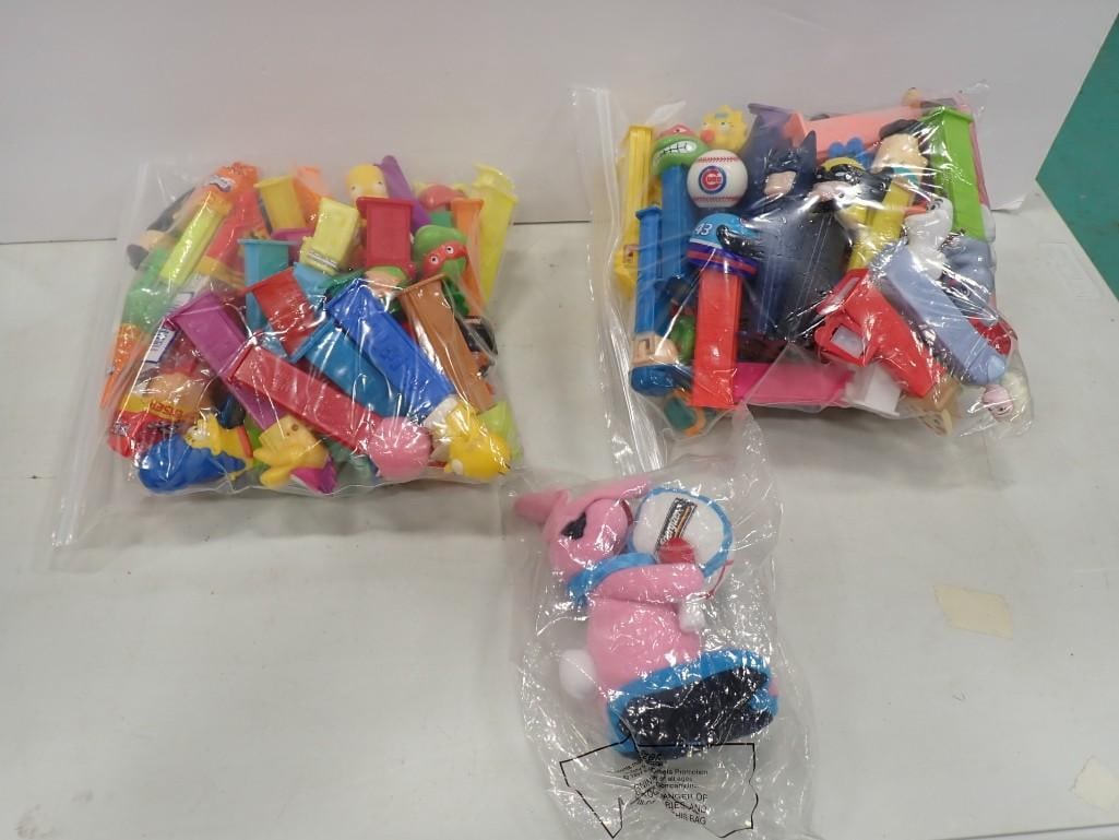 Pez Dispensers incl The Simpsons, TMNT Teenage Mutant Ninja Turtles, Etc and a Mini Energizer Bunny (1 of 12)