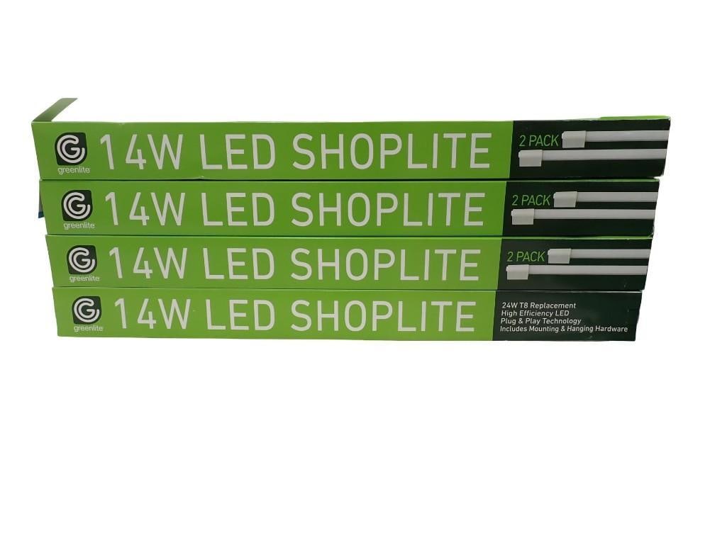 4 - 2 Packs of 24W T8 Replacement High Efficiency LED Bulbs New in Package: 4 - 2 Packs of 24W T8 Replacement High Efficiency LED Bulbs New in Package All pictures are considered part of the description and should be examined carefully by bidders. Live Auctioneers is now