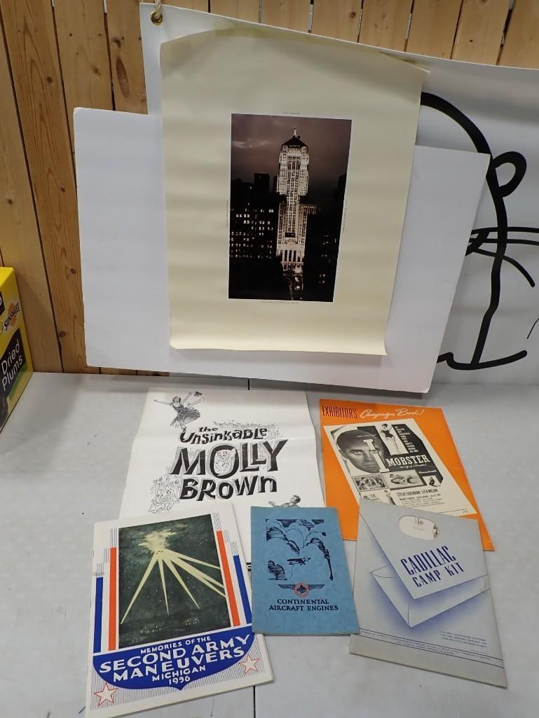 Ephemera Lot incl Continental Aircraft Engines Booklet, Cadillac Camp Kit Booklet,: Ephemera Lot incl Continental Aircraft Engines Booklet, Cadillac Camp Kit Booklet, Memories of the Second Army Maneuvers Michigan 1936 Booklet, etc All pictures are considered part of the description 
