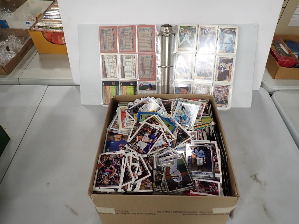 Sports Cards incl Baseball Cards, Basketball Cards, etc incl Binder of Cards and a Box of Loose Card: Sports Cards incl Baseball Cards, Basketball Cards, etc incl Binder of Cards and a Box of Loose Cards All pictures are considered part of the description and should be examined carefully by bidders. L