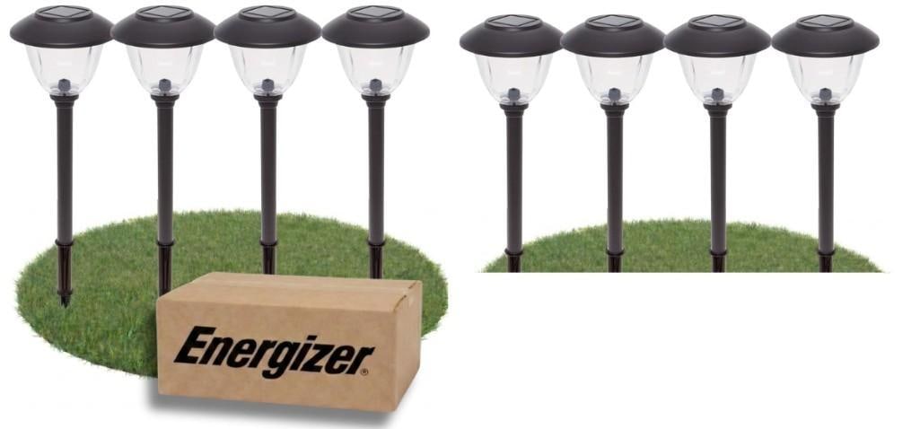 Energizer 8 Pack Solar Pathway Lights: Energizer 8 Pack Solar Pathway Lights - should look similar to the first picture. The box was only opened to see what was inside. These have never been used. All pictures are considered pa