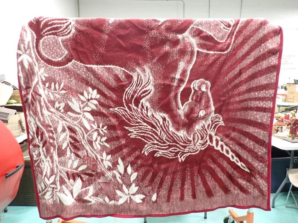 Unicorn Throw Blanket: Unicorn Throw Blanket All pictures are considered part of the description and should be examined carefully by bidders. Live Auctioneers is now offering Live Shipping through them. This is an optional 