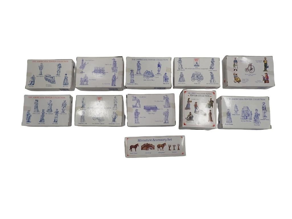 Lot of Pewter Figures: Lot of Pewter Figures All pictures are considered part of the description and should be examined carefully by bidders. Live Auctioneers is now offering Live Shipping through them. This is an optional 