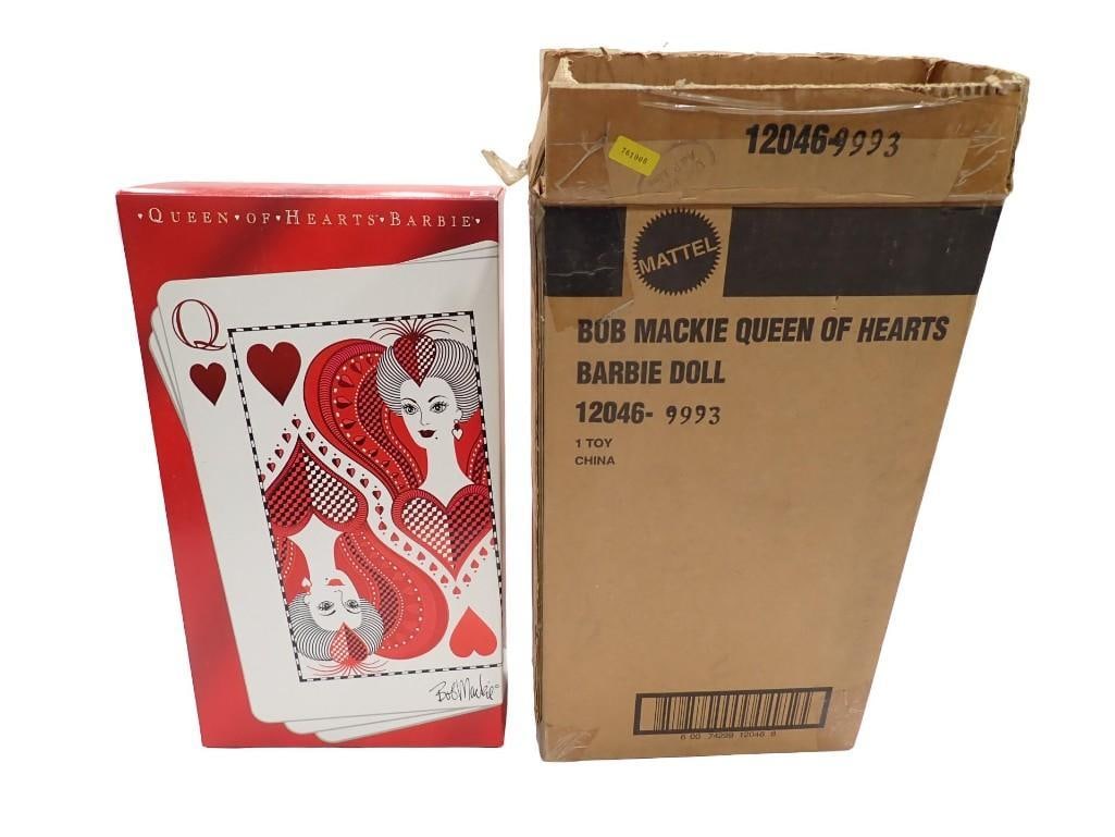 Bob Mackie Queen of Hearts Barbie Doll in Original Box and Shipper Mattel 12046-9993 (1 of 10)