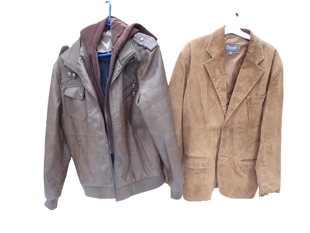 2 Leather Jackets Size L (1 of 8)