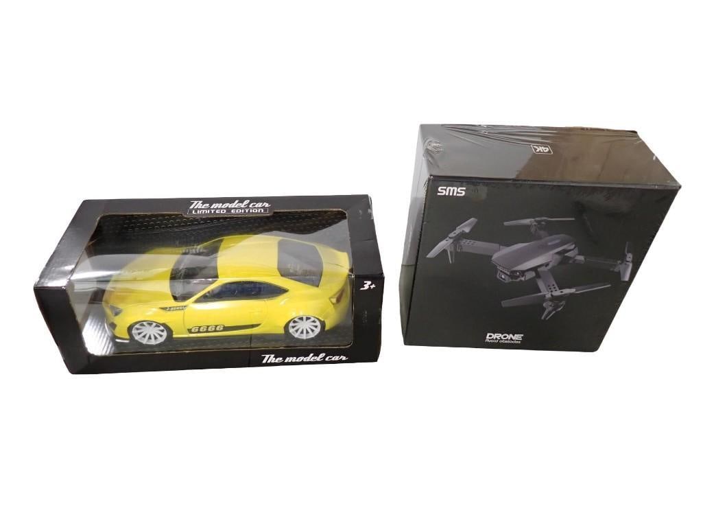 Avold Obstacles Drone and Yellow The Model Car J Power 6666 Both New in Box (1 of 7)
