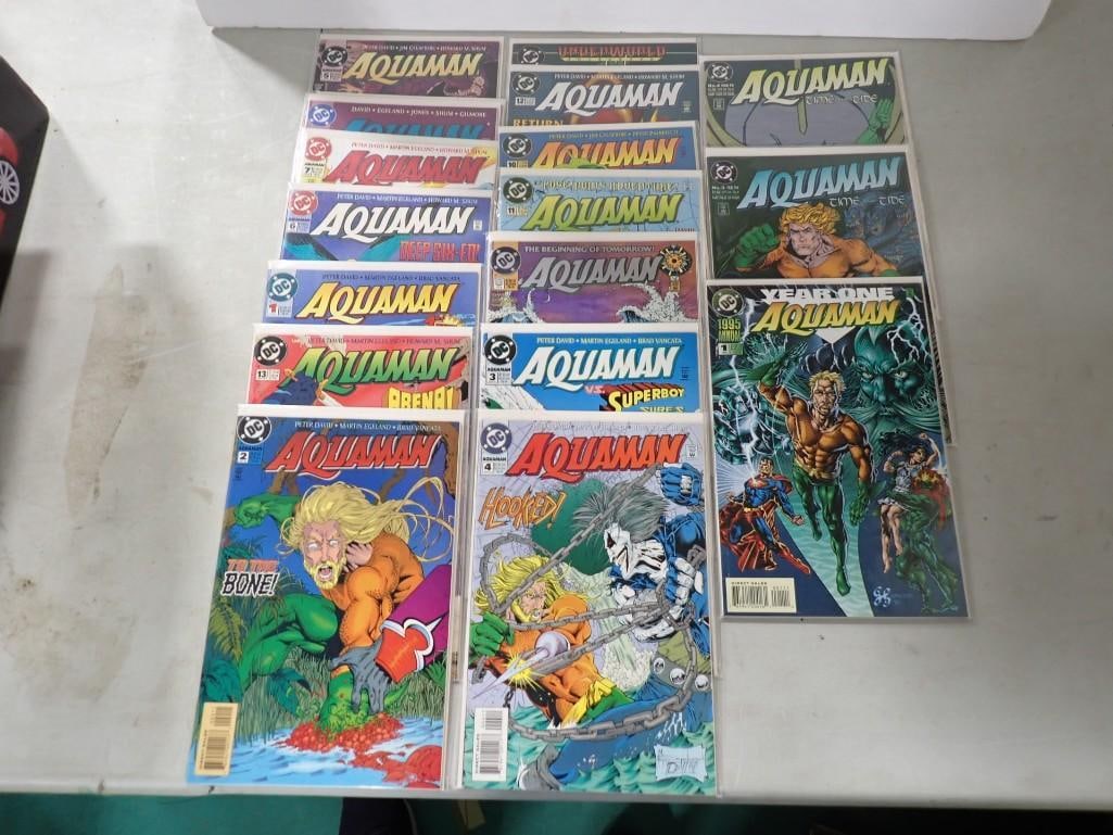 Aquaman Comic Books Lot: Aquaman Comic Books Lot All pictures are considered part of the description and should be examined carefully by bidders. Live Auctioneers is now offering Live Shipping through them. This is an optiona