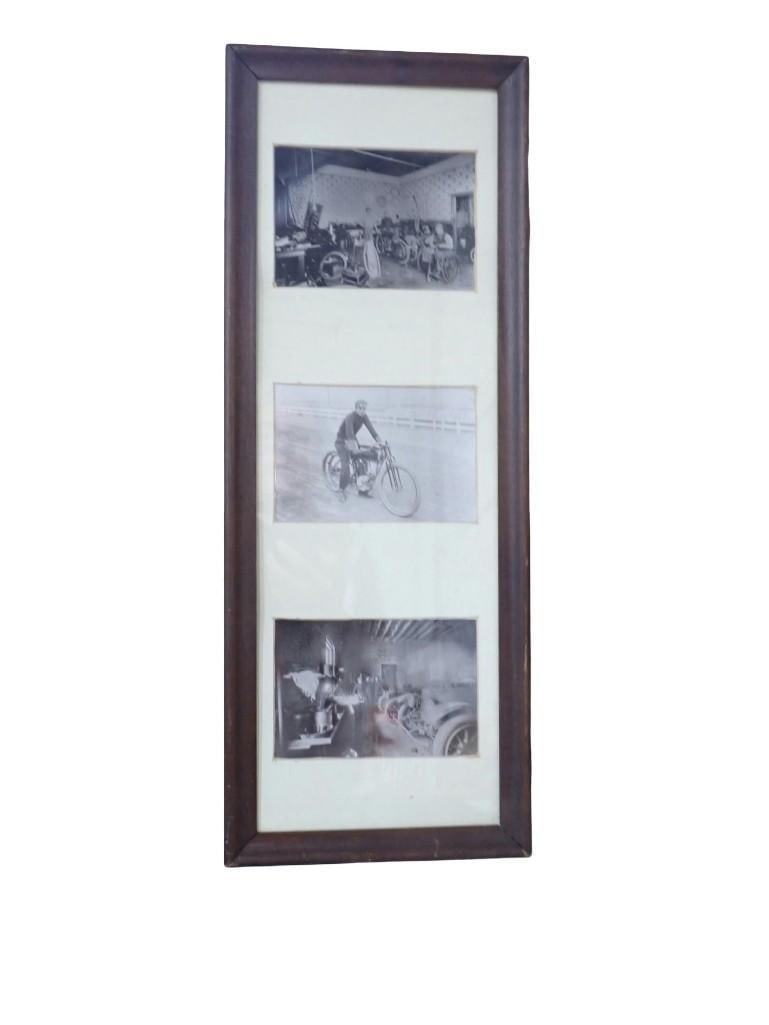 Vintage or Antique Photos in a frame featuring an Indian Motorcycle (1 of 5)