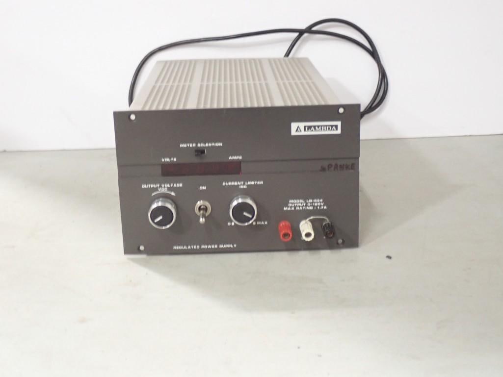 Lambda LQ-534 Regulated Power Supply: Lambda LQ-534 Regulated Power Supply All pictures are considered part of the description and should be examined carefully by bidders. Live Auctioneers is now offering Live Shipping through them. This 