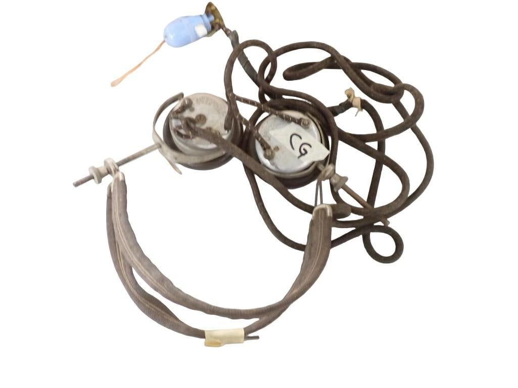 Vintage World War II Era Headset - C. Brandes, Inc. NY: Vintage World War II Era Headset - C. Brandes, Inc. NY All pictures are considered part of the description and should be examined carefully by bidders. Live Auctioneers is now offering Live Shipping