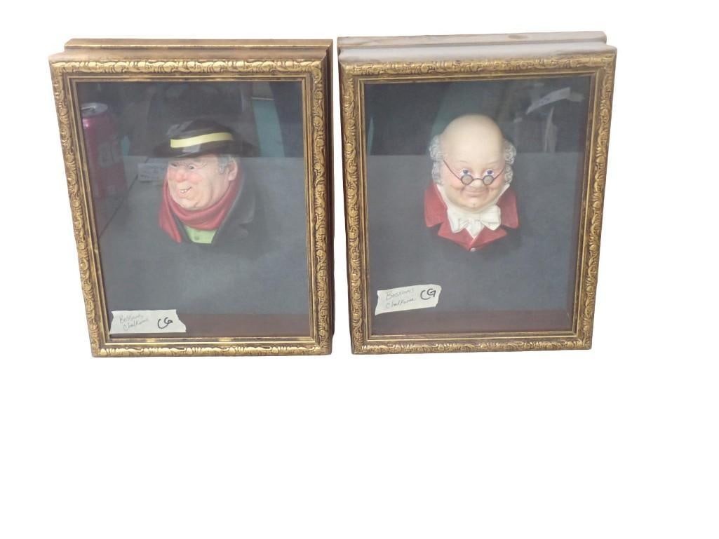 2 Framed Bossons Heads incl Tony Weller and Mr Pickwick (1 of 6)