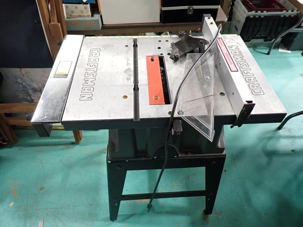 Craftsman Portable Jobsite Table Saw with Folding Stand Tested and Works (1 of 12)