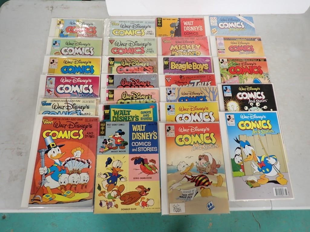 Lot of Walt Disney's Comic Books incl 12 cent, 35 cent, 50 cent, Etc: Lot of Walt Disney's Comic Books incl 12 cent, 35 cent, 50 cent, Etc. Includes The Beagle Boys, Comics and Stories, Mickey and Donald, etc All pictures are considered part of the description